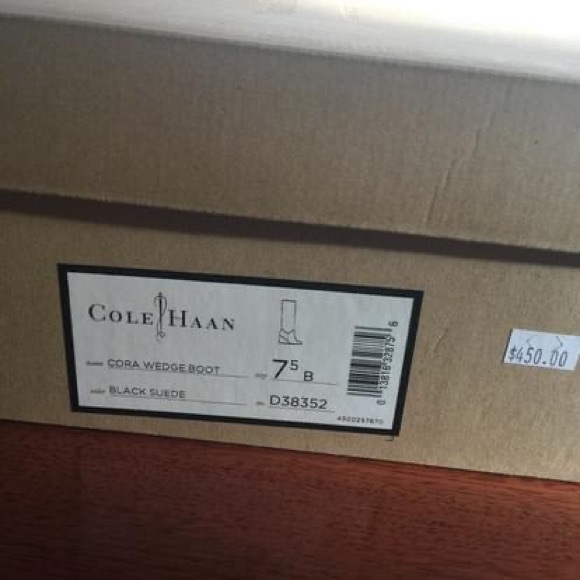 Cole Han Cora Suede Wedge Boot - Picture 3 of 4